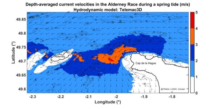 Optimisation de fermes hydroliennes dans le Raz Blanchard